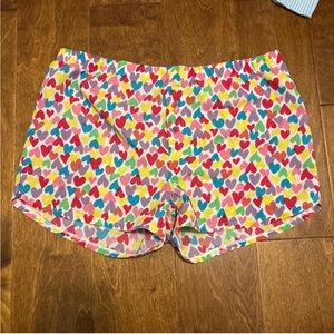 Bright Multi-Color Heart Print Women’s Shorts